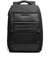 Piquadro Stylish Quilted Backpack Multiple Pockets In Black