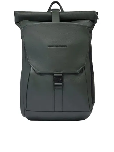 Piquadro Backpack Pc 15.6" Roll Top Leather Bags