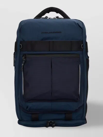 Piquadro Backpack With Adjustable Straps And Front Pocket