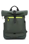 Piquadro Shoulder Straps Backpack Handle Zip Pockets In Green