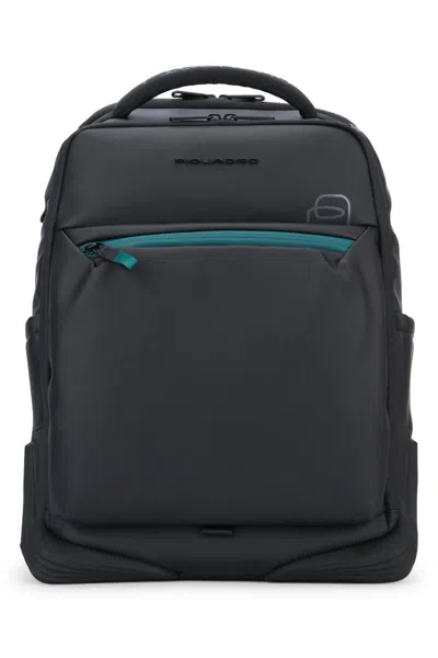 Piquadro Versatile Backpack Featuring Multiple Pockets In Black