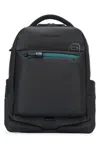 Piquadro Versatile Backpack Featuring Multiple Pockets In Black