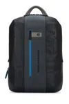 Piquadro Versatile Backpack Featuring Adjustable Straps In Black