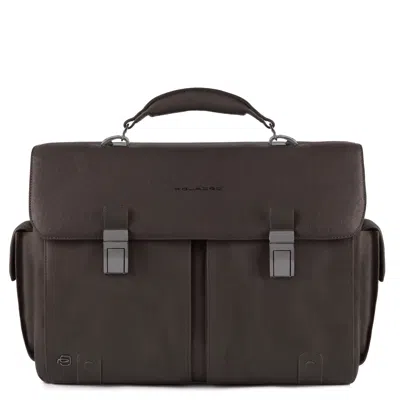 Piquadro Bags.. Dark Brown In Testa Di Moro Marroni
