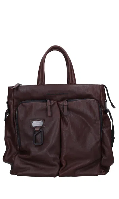 Piquadro Bags.. Dark Brown In Testa Di Moro Scuri