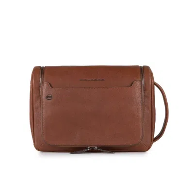Piquadro Bags.. Leather Brown In Cuoio Marroni