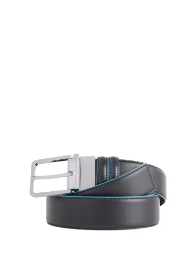 Piquadro Belt Man  Cu2619b2-nblu2 Multicolor In Black