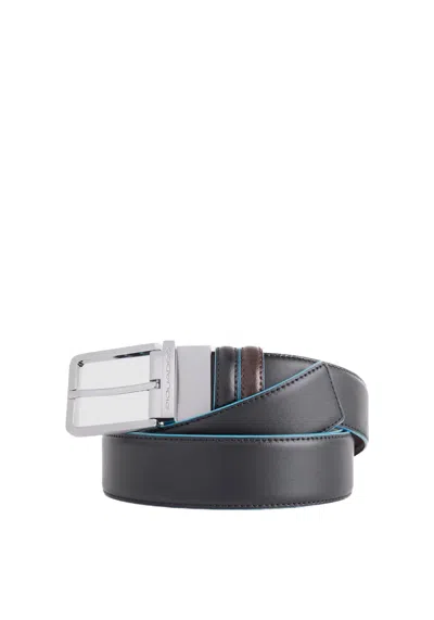 Piquadro Belt Man  Cu2619b2-nmo Multicolor In Black