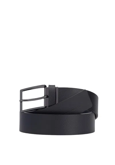 Piquadro Belt Man  Cu5928mos-nblu Multicolor In Black