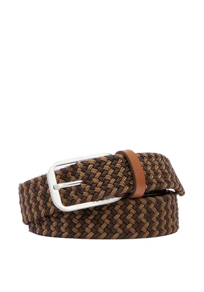 Piquadro Belt Man  Cu6673c109-mar Multicolor In Brown