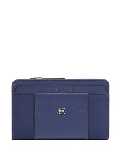 Piquadro Bifold Coin Wallet In Blue