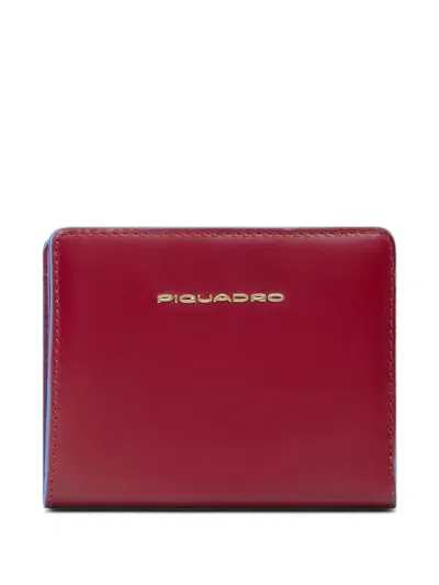 Piquadro Bifold Design Wallet In Red