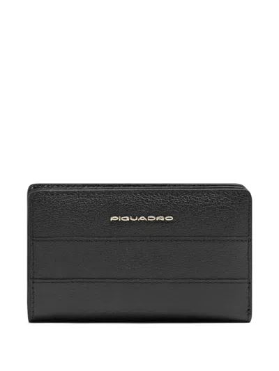 Piquadro Bi-fold Wallet In Black