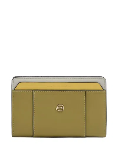 Piquadro Bi-fold Wallet In Green