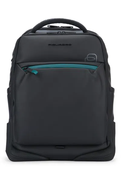 Piquadro Black C2ow Travel Backpack In Blue