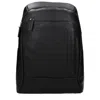 Piquadro Front-zip Backpack In Black