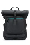 Piquadro Black Logo Backpack