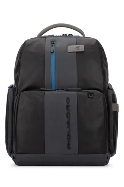 Piquadro Black Logo Backpack
