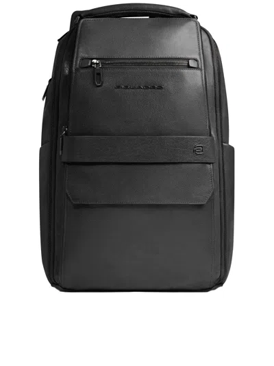 Piquadro Black Zaino Porta Pc Structured Backpack