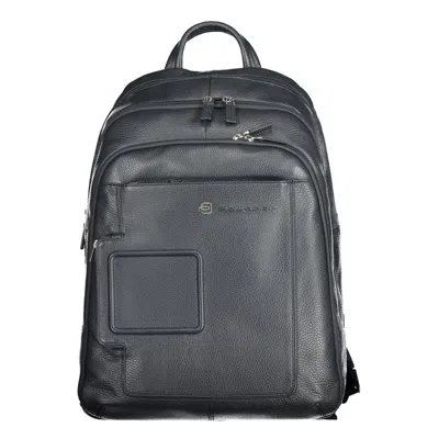 Piquadro Blue Leather Backpack