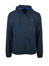 Piquadro Blue Men Polyamide Technical Jacket In Blue