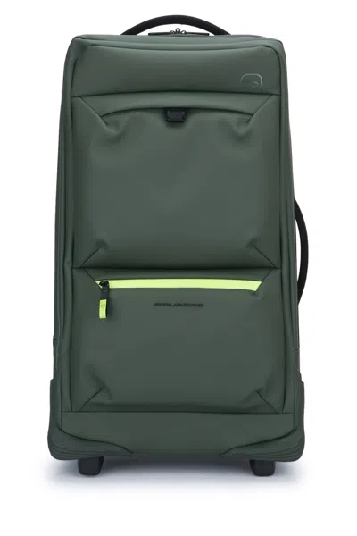 Piquadro Borsone Trolley 2 Ruote In Tessuto Riciclato In Ve