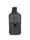 Piquadro Buckle-fastening Leather Sling Bag