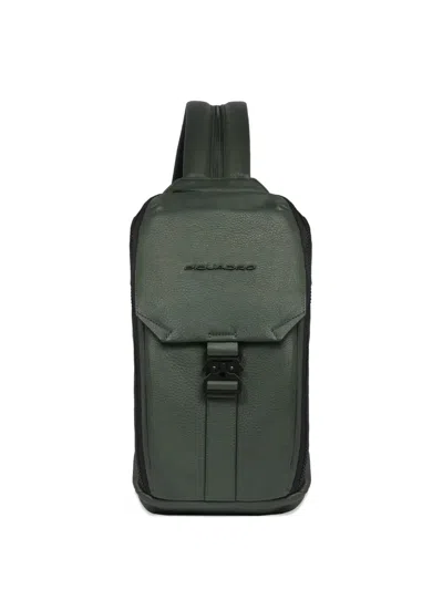 Piquadro Buckle-fastening Leather Sling Bag