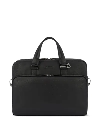 Piquadro Compartment Laptop Bag In Black