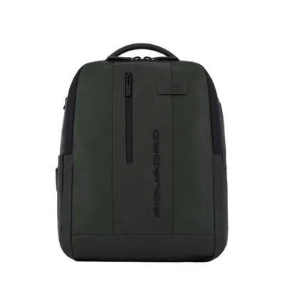 Piquadro Computer Backpack And Ipad Mini Holder In Green