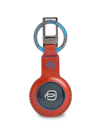 Piquadro Connequ 4.0 Leather Keychain In Multi