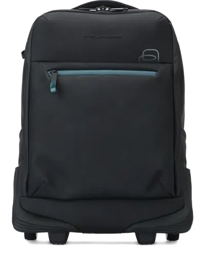 Piquadro Convertible Wheeled 15.6" Backpack In Black