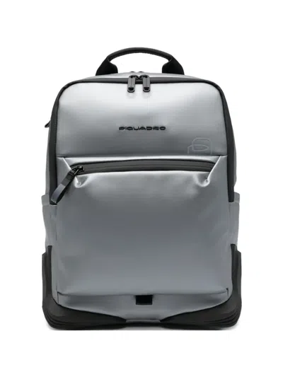 Piquadro Corner 2.0 Backpack In Silver