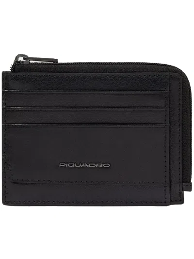 Piquadro Credit Card Holder In Black