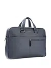 Piquadro David Grained-leather Briefcase In White