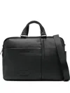 Piquadro Double-handle Briefcase In Black