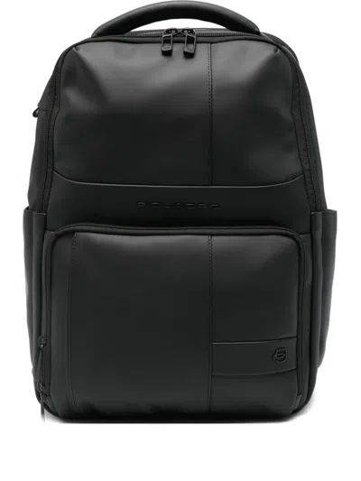 Piquadro Double-zip Backpack In Black