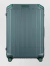 Piquadro Durable Travel Trolley Telescopic Handle In Green