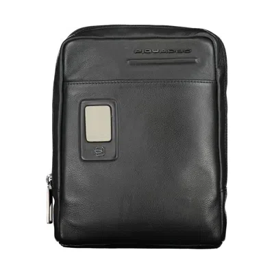 Piquadro Elegant Black Leather Shoulder Men's Bag