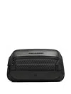 Piquadro Embossed Belt Bag In Black