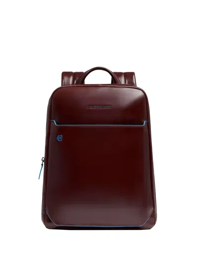 Piquadro Expandable 14 Laptop Backpack In Brown
