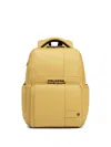 Piquadro Expandable Backpack In Yellow