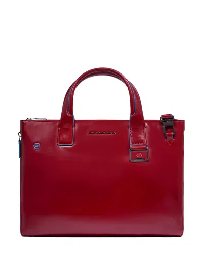 Piquadro Expandable Laptop Bag In Pink