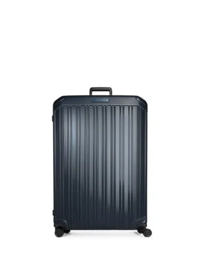 Piquadro Extra Large Pq-light Four-wheel Suitcase In Blue