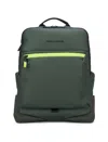 Piquadro Fabric Backpack Pc Holder Fabric 15.6 In Green