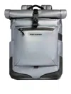 Piquadro Fabric Roll-top Backpack In Gray