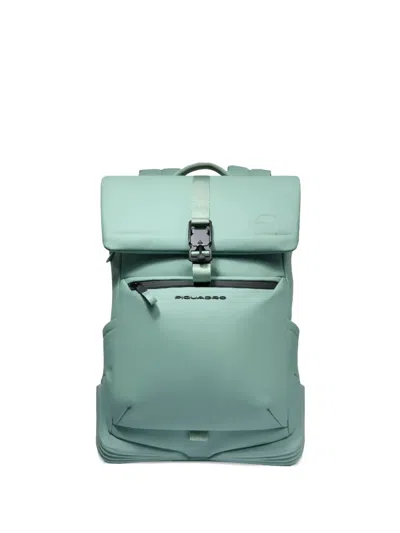 Piquadro Flap Backpack In Green