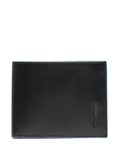 Piquadro Flip-up Id-window Wallet In Black