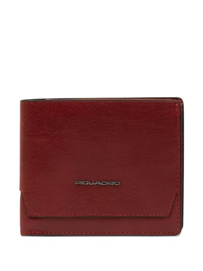 Piquadro Flip-up Id-window Wallet In Brown