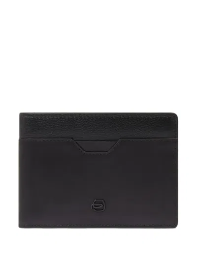 Piquadro Flip-up Wallet In Black
